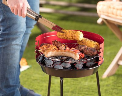 Staande grill hoogte 53,5 cm kookhoogte 46-53 cm