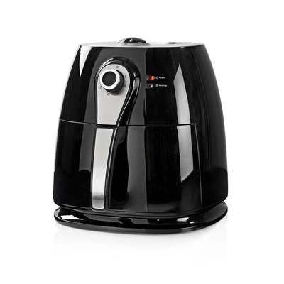 Heteluchtfriteuse | 3 liter | 30-minuten timer | Zwart
