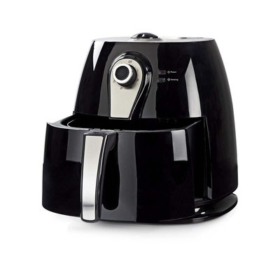Heteluchtfriteuse | 3 liter | 30-minuten timer | Zwart