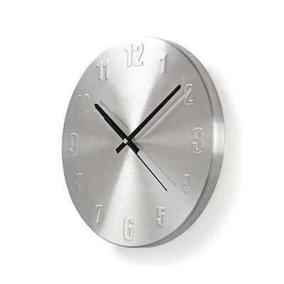 Ronde wandklok | Diameter 30 cm | Aluminium