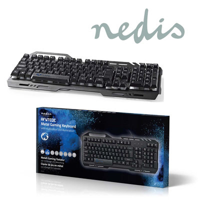 Gaming-toetsenbord | RGB-verlichting | USB 2.0 | US International | Metalen design