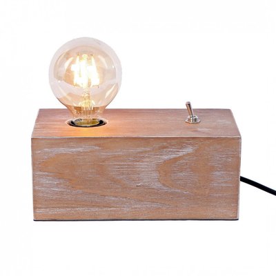 Houten Retro Tafellamp
