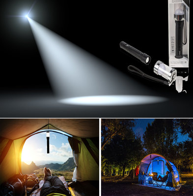 Multifunctionele LED zaklamp - Metaal - 150 meter beam