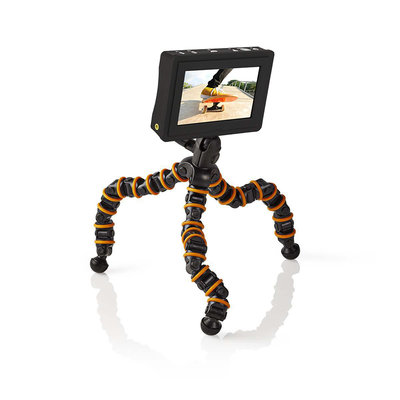 Ministatief | Max. 2,5 kg | 30,0 cm | Flexibel | Zwart/oranje