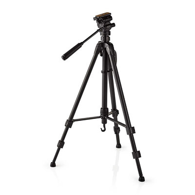 Driepoot statief | Pannen en kantelen | Max. 3 kg | 165 cm | Zwart