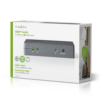 HDMI™-switch | 2-poorts - 2x HDMI™-ingang | 1x HDMI™-uitgang
