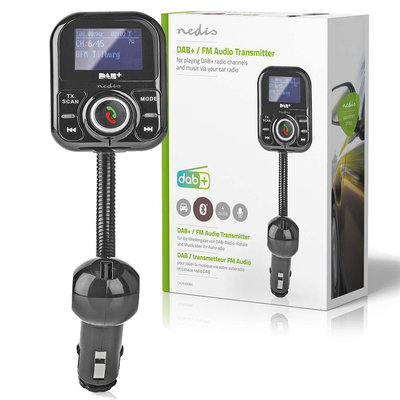 DAB+/FM-zender voor de Auto | Bluetooth® | microSD-kaartslot | Handsfree Bellen | 2x USB