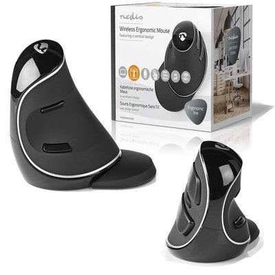Nedis Draadloze Ergonomische Muis